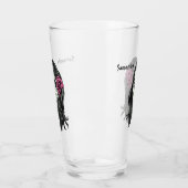 Aangepaste naam Zombie Woman pint glass Glas (Links)