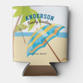 Aangepaste naam zomervakantie blikjeskoeler (Voorkant)