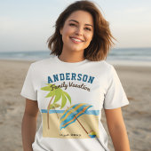 Aangepaste naam zomervakantie t-shirt