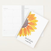 Aangepaste naam zonnebloem 2023 planner (Display)