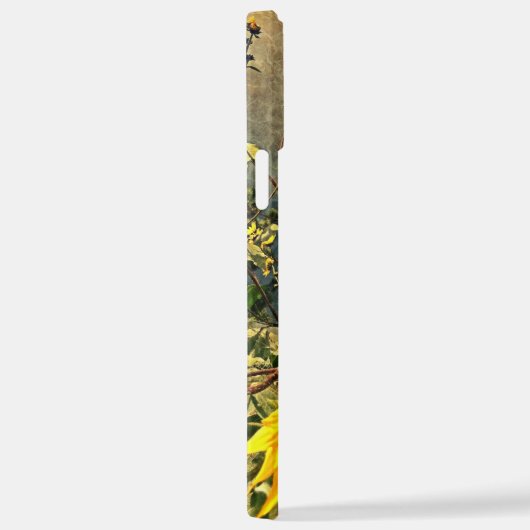 Aangepaste naam Zonnebloem Foto  textuur iPhone Hoesje (Rechterkant)