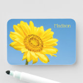 Aangepaste naam Zonnebloem Naamplaatje (In situ)
