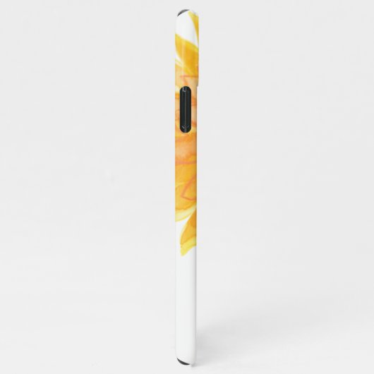 Aangepaste naam Zonnebloempels iPhone Hoesje (Rechterkant)