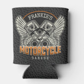 Aangepaste NAAM Zuigers Vleugels Motorfiets Biker Blikjeskoeler (Achterkant)