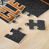 Aangepaste NAAM Zuigers Vleugels Motorfiets Biker  Legpuzzel (Zijkant)