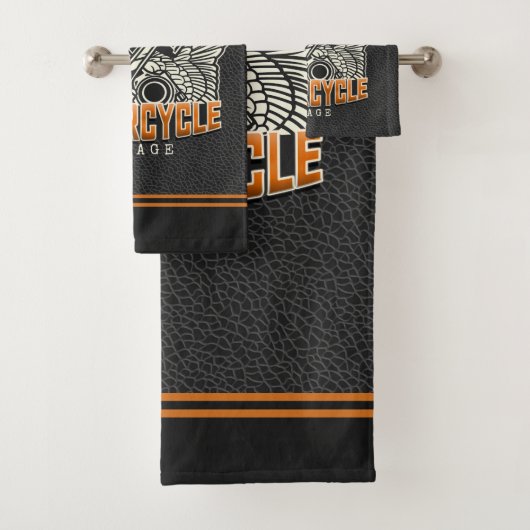 Aangepaste naam zuigflesje wingermotorfiets bad handdoek (Insitu)