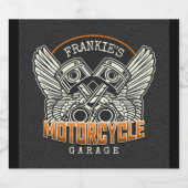 Aangepaste naam zuigflesje wingermotorfiets bier etiket (Enkel label)