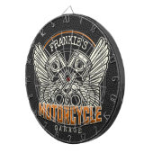 Aangepaste naam zuigflesje wingermotorfiets dartbord (Voorkant Rechts)