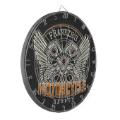 Aangepaste naam zuigflesje wingermotorfiets dartbord (Voorkant Links)