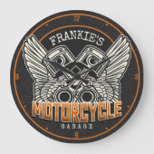 Aangepaste naam zuigflesje wingermotorfiets grote klok (Voorkant)