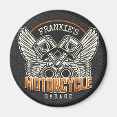 Aangepaste naam zuigflesje wingermotorfiets magneet (Voorkant)