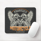 Aangepaste naam zuigflesje wingermotorfiets muismat (Met muis)