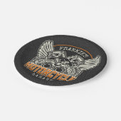 Aangepaste naam zuigflesje wingermotorfiets papieren bordje (Gekanteld)