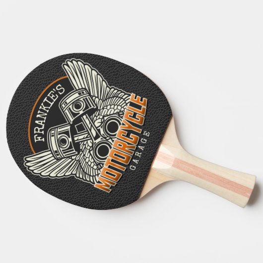 Aangepaste naam zuigflesje wingermotorfiets tafeltennisbatje (Zijkant)