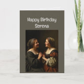 Aangepaste Naam Zuster Verjaardag Liefde Kaart (Voorkant)