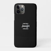Aangepaste naam zwart en wit Case-Mate iPhone case (Achterkant)