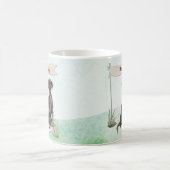 Aangepaste naam: zwart labo Pet Dog Koffiemok (Center)