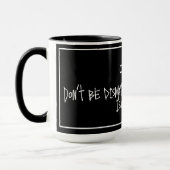 Aangepaste naam zwart & wit beker met bijbel vers mok (Links)