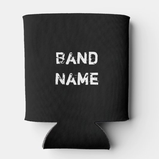 Aangepaste naam zwart-wit blikjeskoeler (Achterkant)