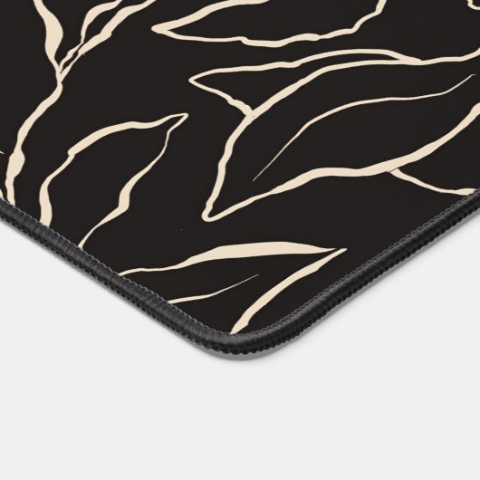 Aangepaste Naam Zwart-Wit Botanisch Huis Kantoor Bureaumat (Hoek)