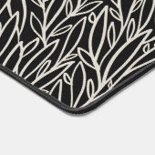 Aangepaste Naam Zwart Wit Botanische Kantoor Acces Bureaumat (Hoek)