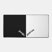 Aangepaste naam zwart-wit bureaumat (Voorkant)