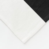 Aangepaste naam Zwart-wit Gestreept Fleece Deken (Hoek)