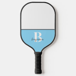 Aangepaste Naam Zwart Wit Monogram Pickleball Padd Pickleball Paddle