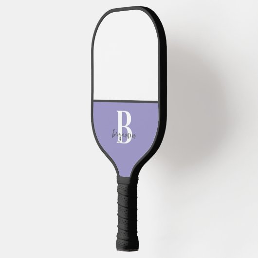 Aangepaste Naam Zwart Wit Monogram Pickleball Padd Pickleball Paddle (Links)