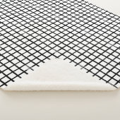 Aangepaste naam: zwart-wit, portierpatroon sherpa deken (3/4)