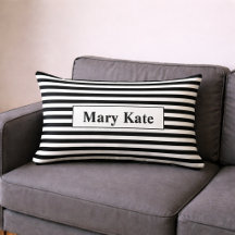 Aangepaste naam Zwart/Wit Strepen