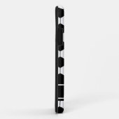 Aangepaste naam Zwart-wit Voetbal Case-Mate iPhone Case (Achterkant/rechts)