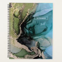 Aangepaste naam zwarte Blauwgroen groene, Abstract