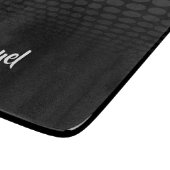 Aangepaste naam zwarte cirkels vervagen snijplank (Hoek)