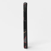 Aangepaste naam zwarte hockeysticks, kieuwnetten Case-Mate iPhone case (Achterkant/links)