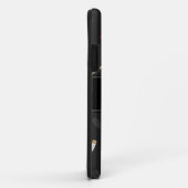 Aangepaste naam zwarte hockeysticks, kieuwnetten Case-Mate iPhone case (Achterkant/rechts)