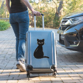 Aangepaste Naam Zwarte Kat Auto Koffer Sticker (Koffer Insitu)