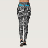 Aangepaste naam Zwarte Leggings (Achterkant)