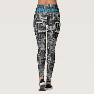 Aangepaste naam Zwarte Leggings