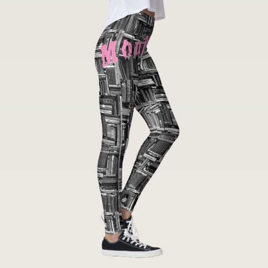 Aangepaste naam Zwarte Leggings (Rechts)