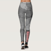 Aangepaste naam Zwarte Leggings (Achterkant)
