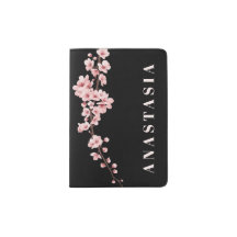 Aangepaste naam zwarte reistas, Elegante bloemen