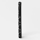 Aangepaste naam zwarte zilver geometrisch voor hem Case-Mate iPhone case (Achterkant/links)