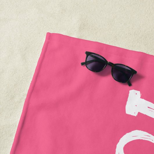 Aangepaste naam Zwembad Verjaardag Gepersonaliseer Strandlaken (In situ)