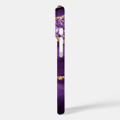 Aangepaste naamAgate Paarse Violet Gold Marble Jew Case-Mate iPhone Case (Achterkant / Links)