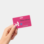 Aangepaste naambadge – Holder.Reel.Pin.ID.Card Badge (Handheld)