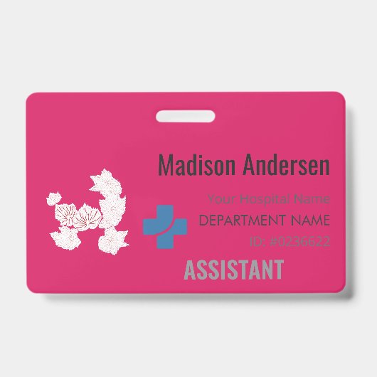 Aangepaste naambadge – Holder.Reel.Pin.ID.Card Badge (Voorkant)