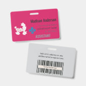 Aangepaste naambadge – Holder.Reel.Pin.ID.Card Badge (Voor- en achterkant)