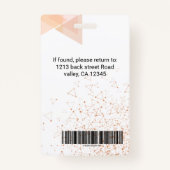 Aangepaste naambadge voor werknemers | ID Professi Badge (Achterkant)