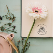 Aangepaste naambibliotheek met handgetekende moder zelfinktende stempel